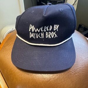 Dutch Bros Dark Blue Hat with White Trim